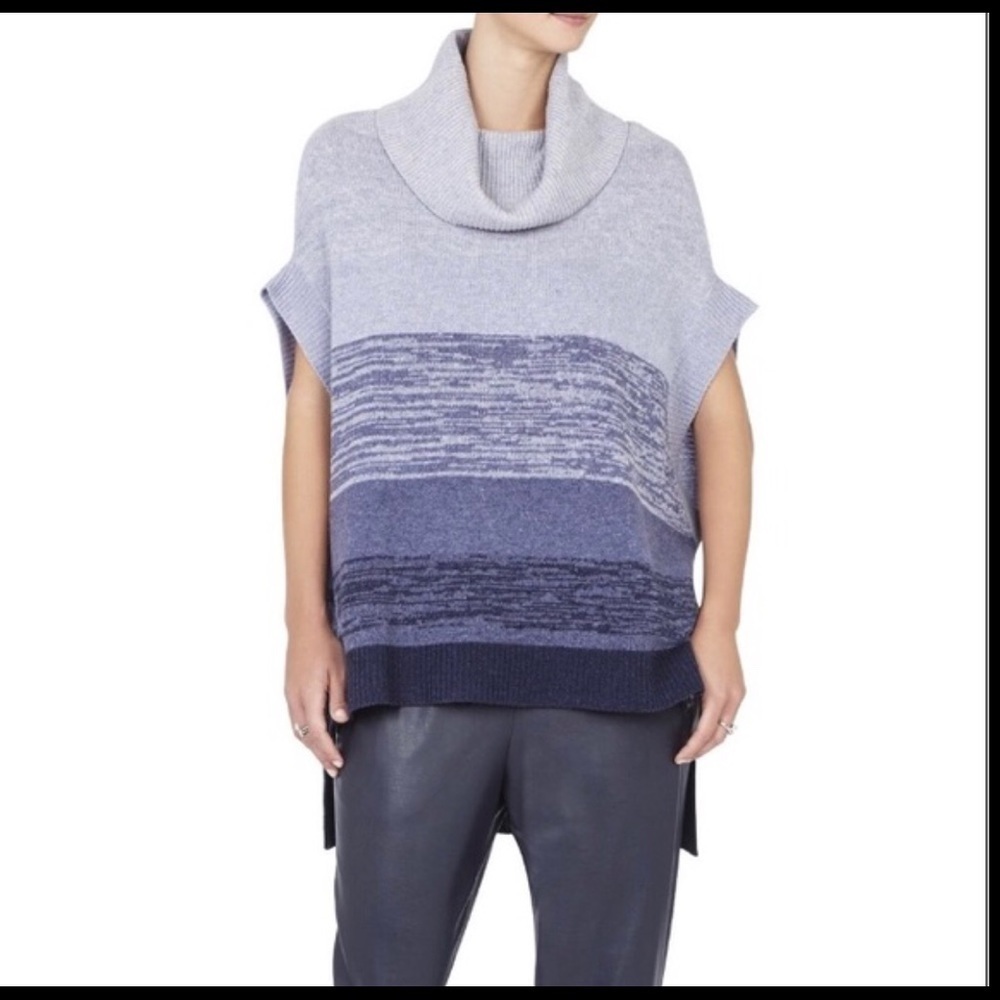 BCBGMAXAZRIA Elinor Wool-Blend hi low ombré Tunic . M/L. NWT